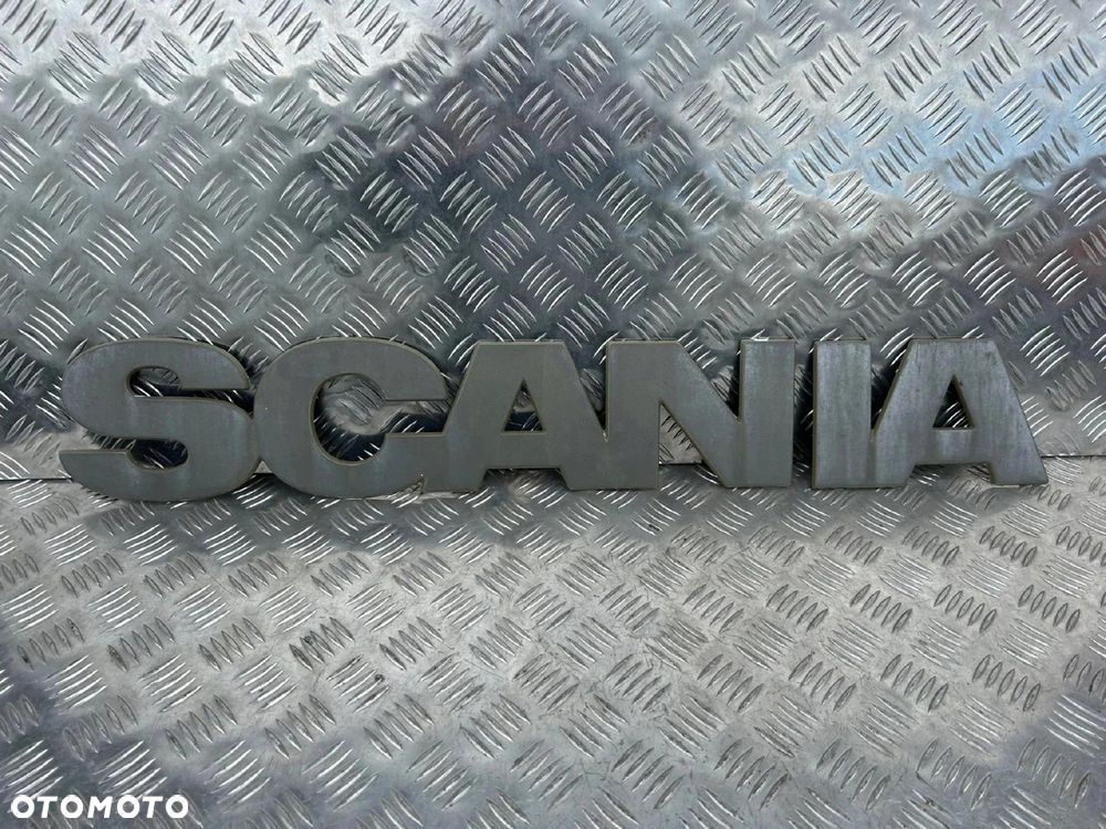 NAKLEJKA CHROMOWANA NOWA NA NAPIS SCANIA R - 2