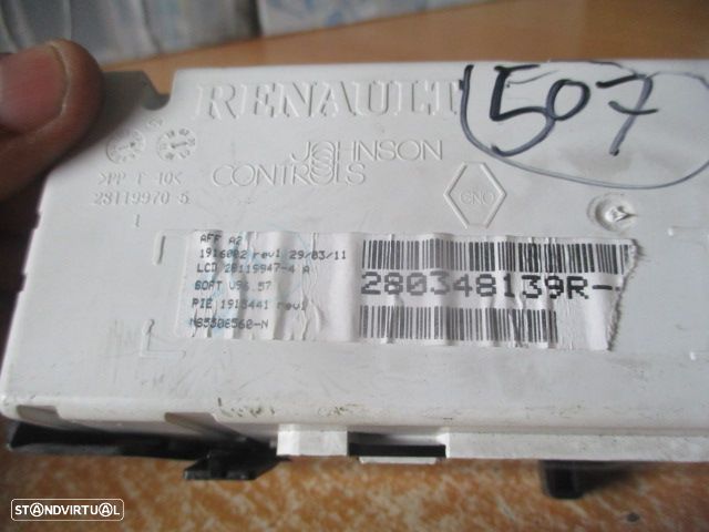 Display Relogio 280348139R RENAULT CLIO 3 2005 1.5DCI 65CV 5P VERMELHO - 3