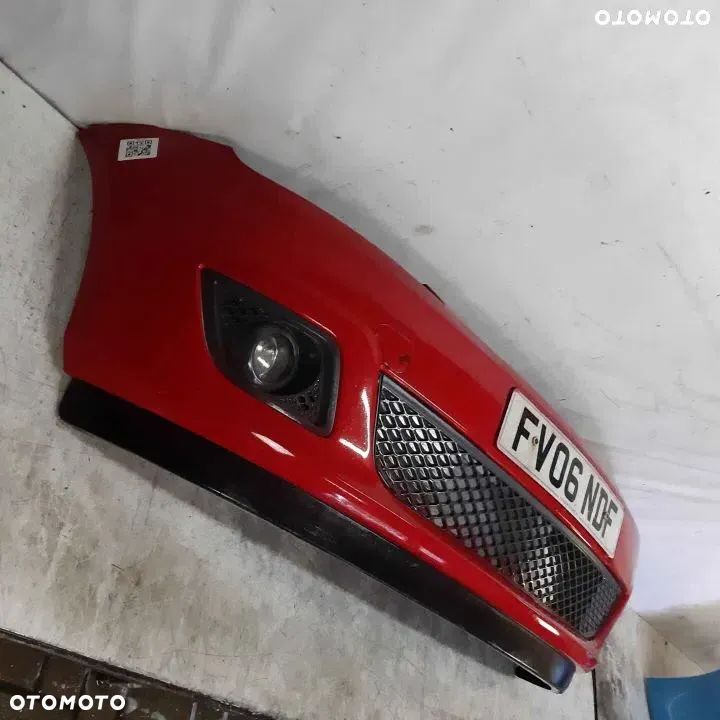 + ZDERZAK PRZÓD PRZEDNI DO FORD FIESTA MK6 VI LIFT FL K2 CZERWONY HALOGENY - 4