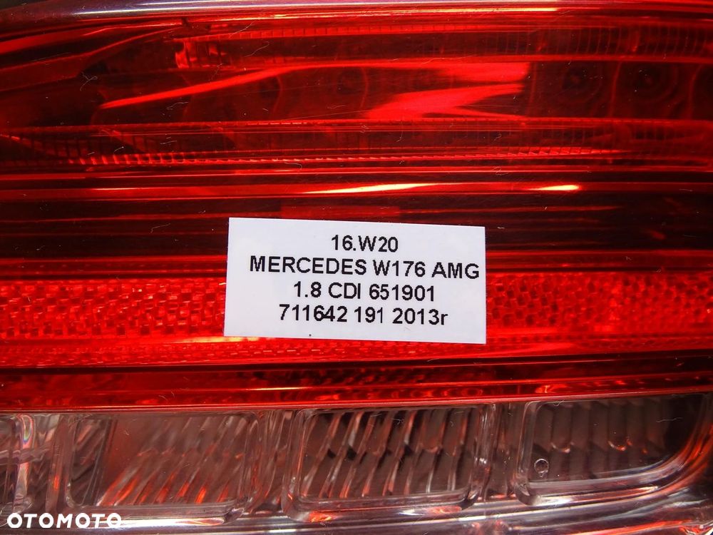 LAMPA PRAWA PRAWY TYŁ TYLNA A1769062400 MERCEDES W176 A-KLASA LED - 10