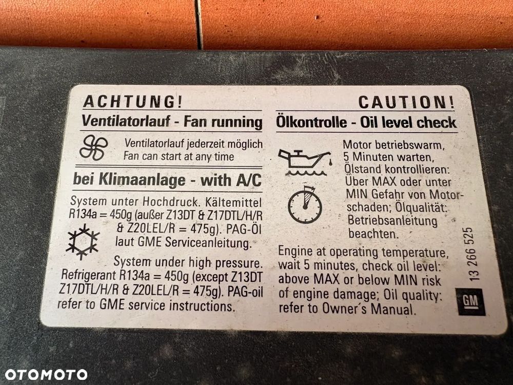 OPEL ZAFIRA B LIFT ATRAPA GRILL ZDERZAKA PRZÓD 13247331 - 2