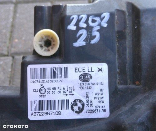 BMW 1 F20 F21 11-15 Lampa Przód Lewa Zwykła 7229671-08 - 9