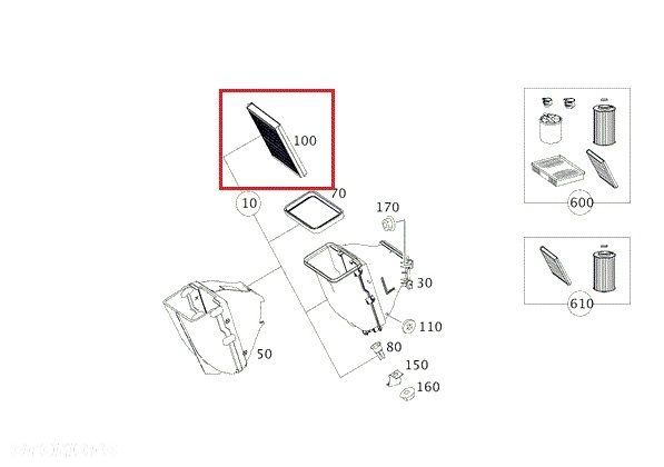 MERCEDES SPRINTER 905 906 Filtr kabiny z weglem - 4