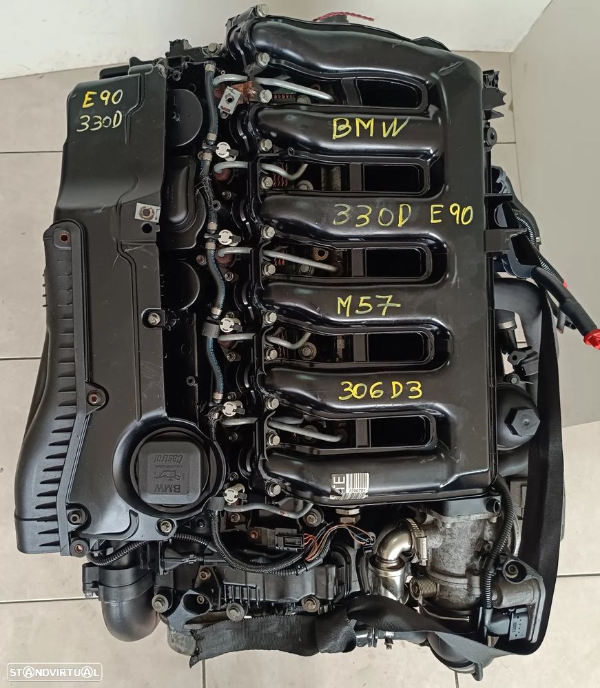 Motor Bmw 330D 231cv E90 M57 306D3 bloco aluminio caixa velocidades 6HP28 024WFC - 4