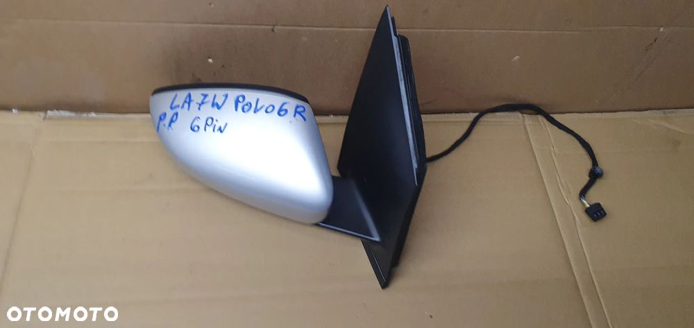 Lusterko zewnętrzne prawe 6 PIN 6 Pinów VW Polo V 6R LA7W 6C1857502C - 2