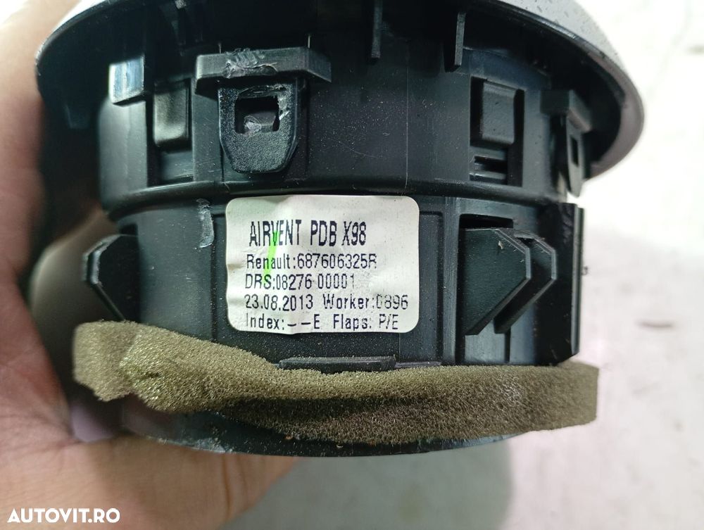 Grila ventilatie bord 687606325r Renault Clio 4 [2012 - 2020] 1.5 dci - 4