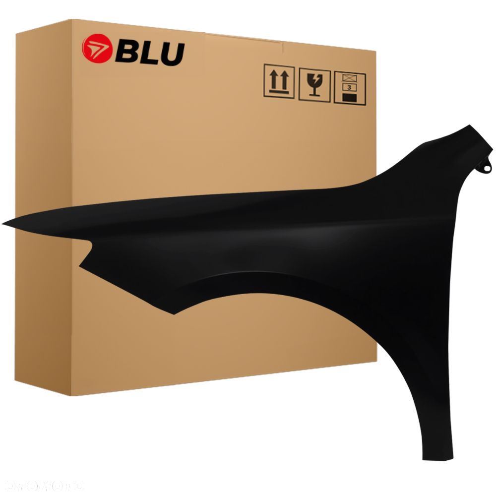 BLU Błotnik SKODA SUPERB II 3T LIFT LF9R lewy czarny 13-15 przód SchwarzMagie - 1