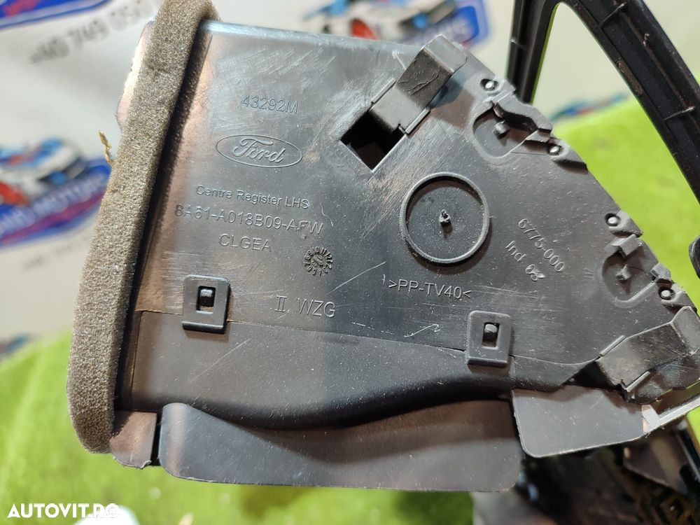 CONSOLA CENTRALA GRILA VENTILATIE / COMENZI AUDIO FORD FIESTA 7 ST SPORT COUPE 1.6 BENZINA BERLINA 3 PORTIERE 2013 COD OEM C1BT-18K811-TA / 8A61-A018B08-AF / 2012-2019 - 6