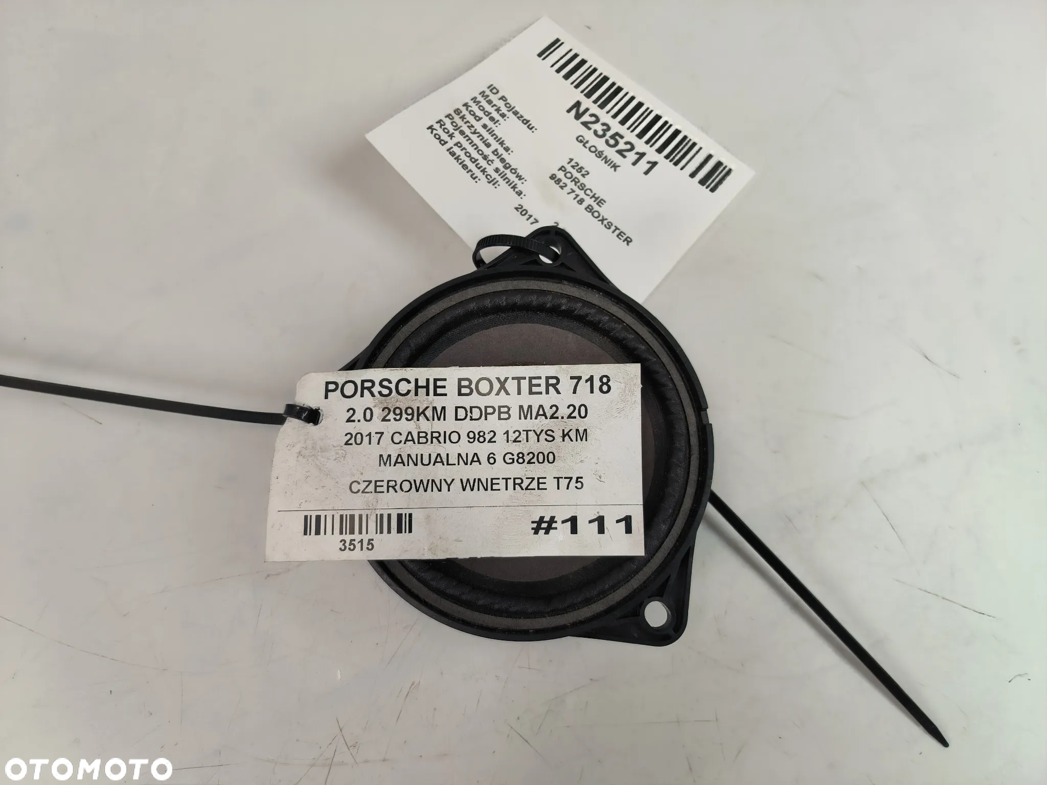 Głośnik drzwi 7PP035415F Porsche Boxtser 718  2017r. - 4