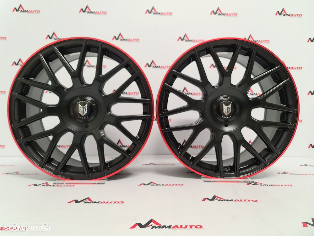 Jantes Fox VR3 Preto Vermelho 18 (Mercedes, BMW, Audi, VW) - 1