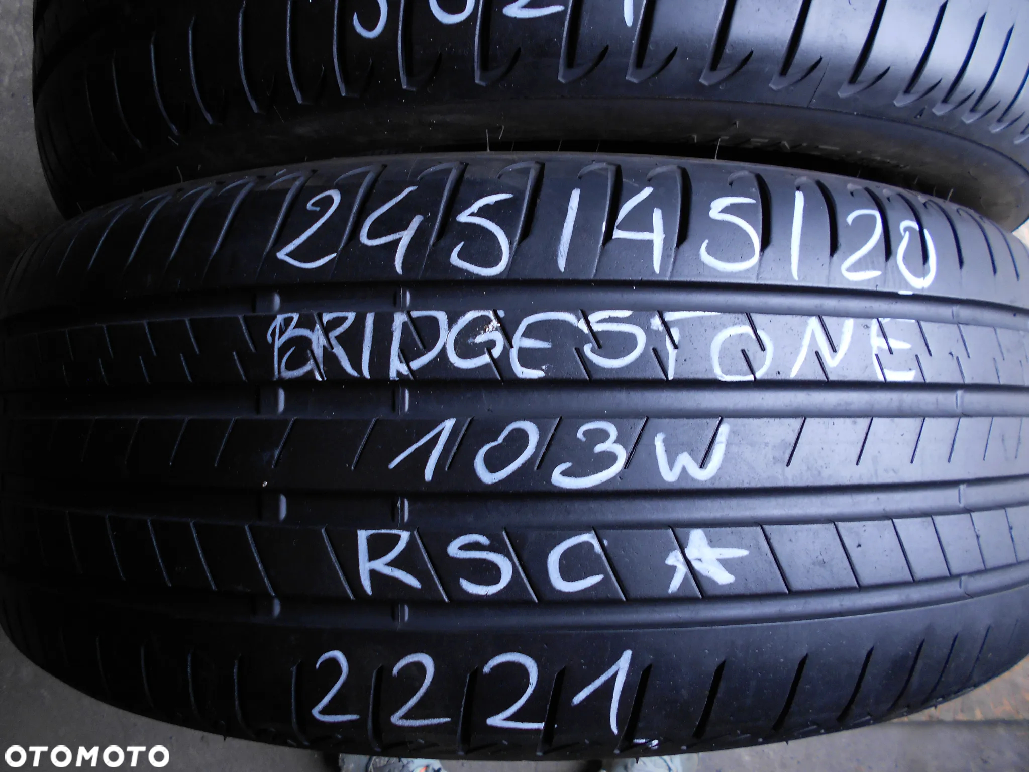 OPONY 245/45R20 BRIDGESTONE ALENZA 001 RSC RFT DOT 3021 7.7MM - 2