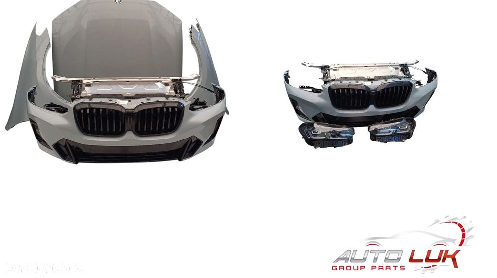 Kompletny zestaw przedniej części nadwozia BMW X3 G01 LCI X3 C4P Brooklyn grau metallic M-PAKIET - 2