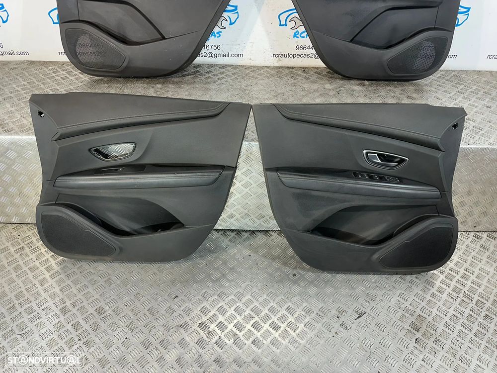 .Conjunto Quartelas Frente Frontal Tras Traseira Original Com Cortinas Renault Scenic 4 2016 - 2022 - 5