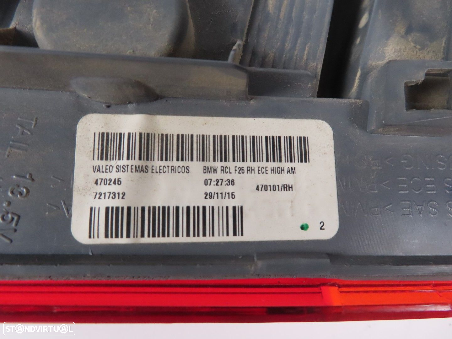 Farolim LED Direito/Trás Usado / Original BMW X3 (F25) 63217217312 - 4