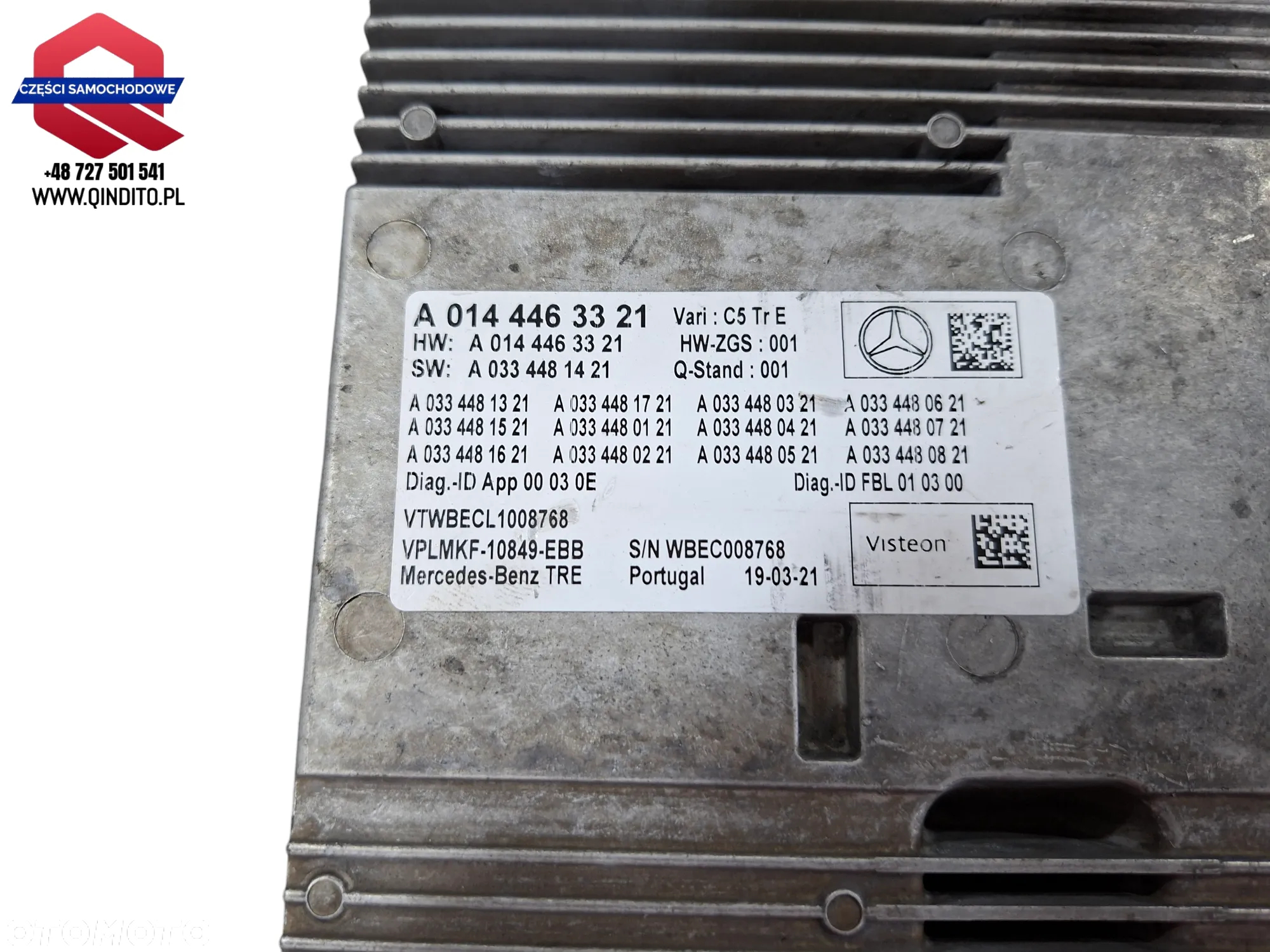 STEROWNIK MODUŁ RADIA GPS MERCEDES ACTROS MP4 MP5 A0124466421 - 2