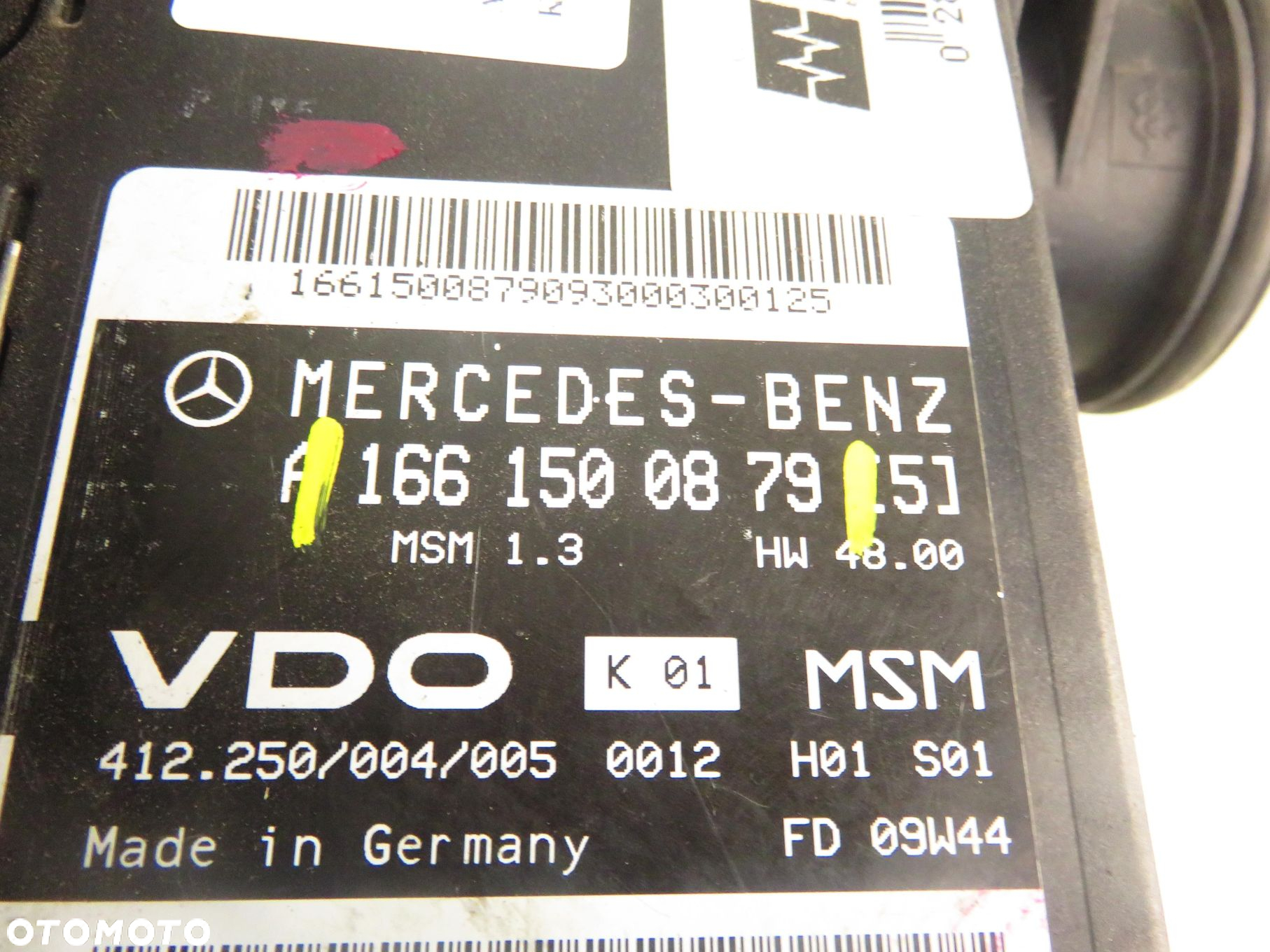 STEROWNIK MERCEDES W168 1.6 102 A 160  M 166.960 1661500879 - 6