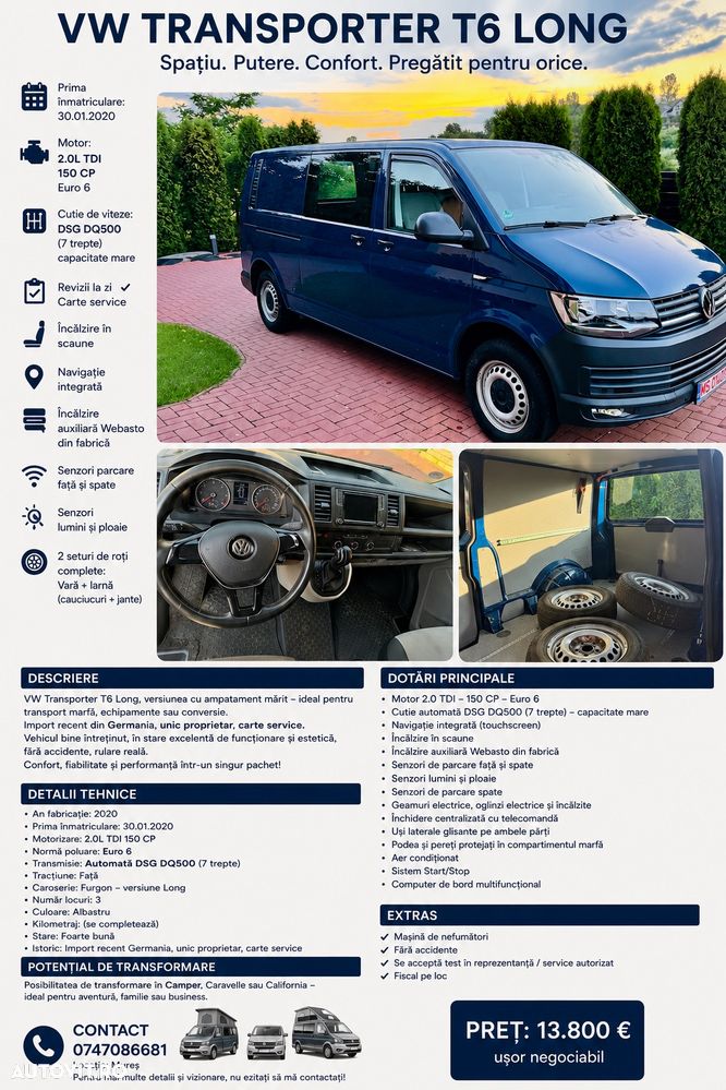 Volkswagen Transporter T6 Lung - 2