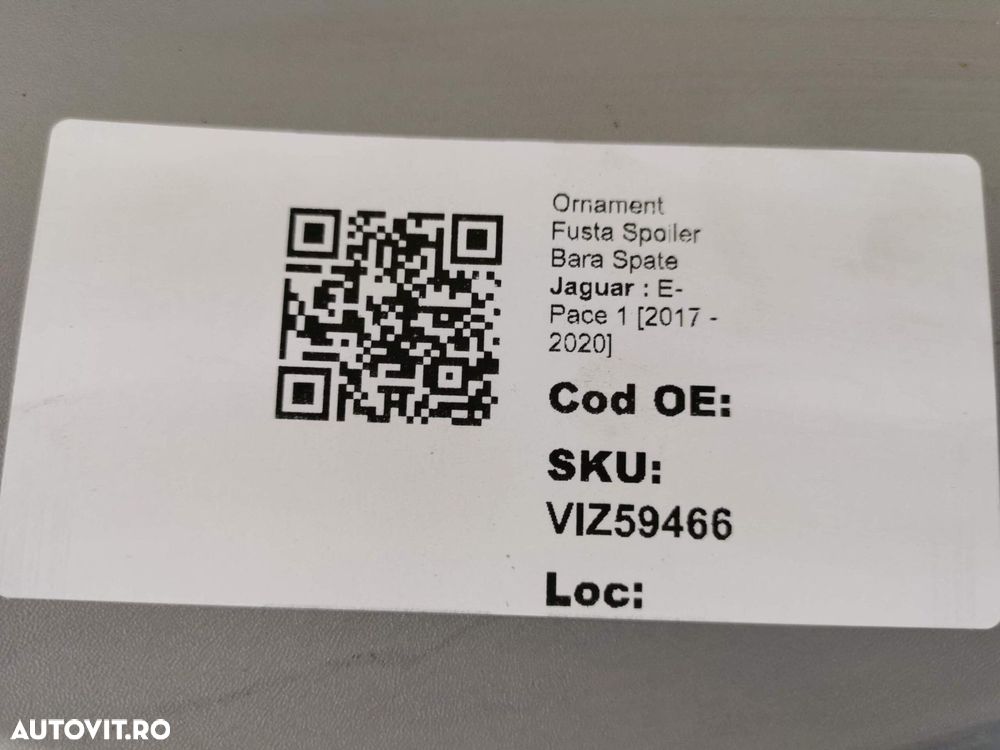 Ornament Fusta Spoiler Bara Spate Jaguar  E-Pace 1 2017 2018 2019 2020 - 8