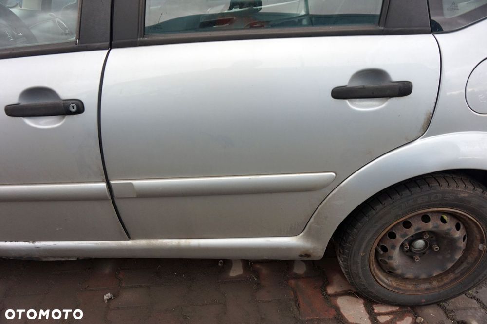 DRZWI TYLNE LEWE C3 I LIFT EZRC  SREBRNY CITROEN 2005-2013 - 3