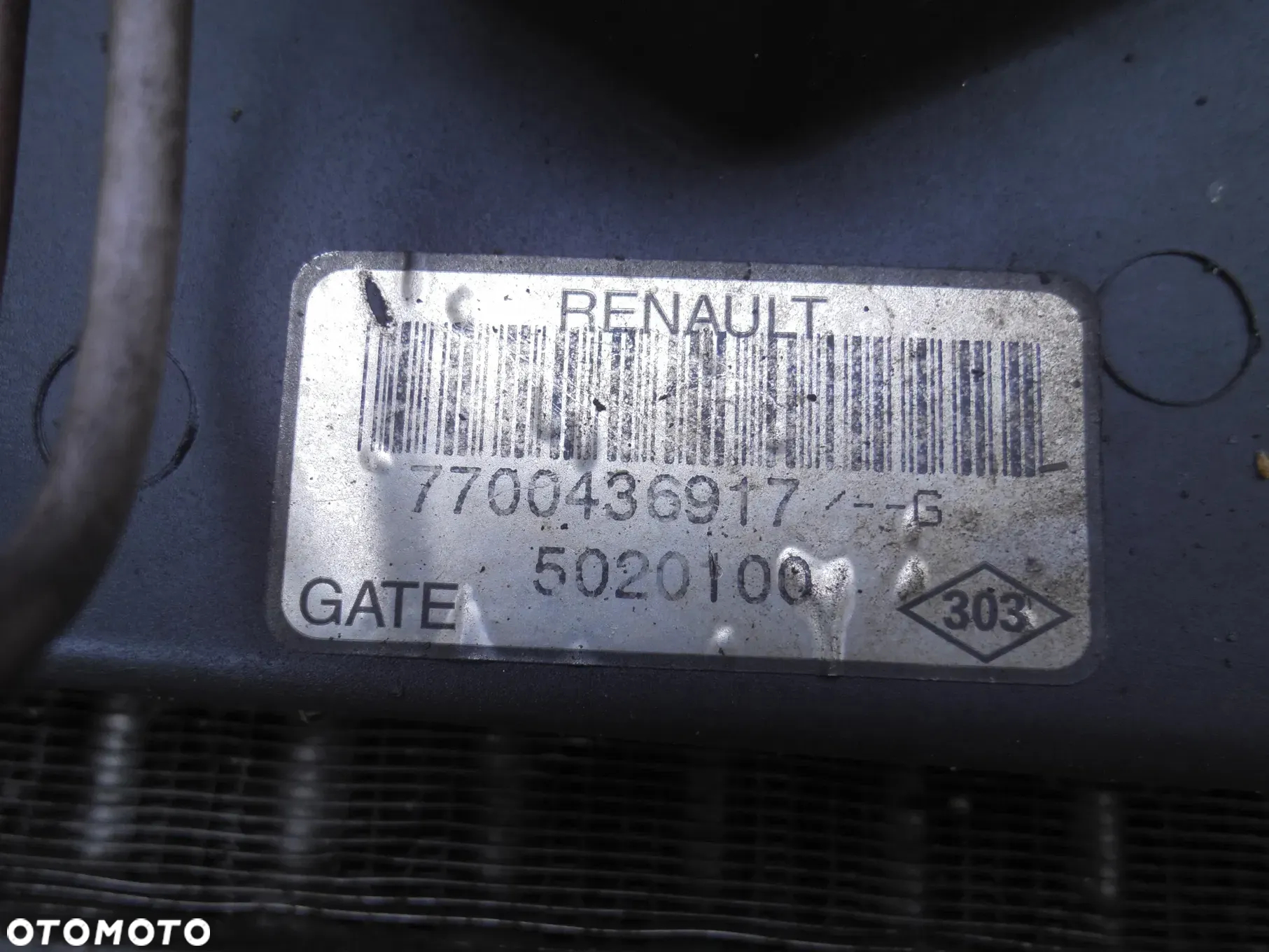 RENAULT KANGOO 1.5 DCI CHŁODNICA WODY WENTYLATOR 7700436917 5020100 - 3