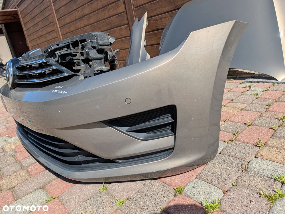 ZDERZAK PAS PRZEDNI MASKA BŁOTNIK PRZÓD VW GOLF SPORTSVAN 1.6 TDI 14' LC1Y RADAR PDC - 5