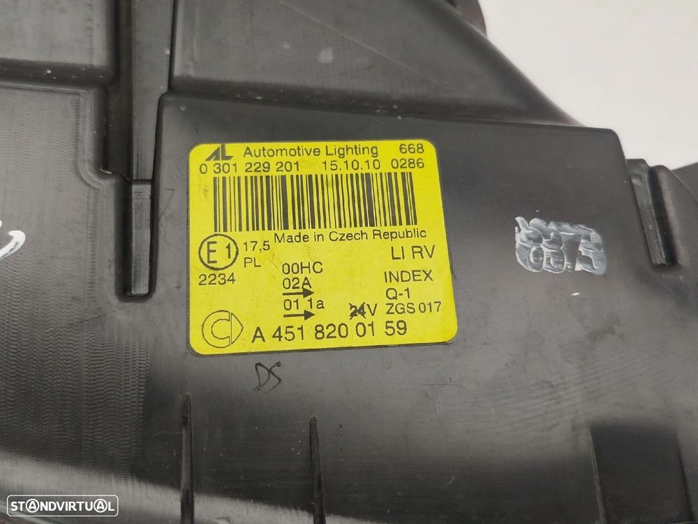 Ótica / farol esquerda SMART ForTwo Cabrio (451) - 4