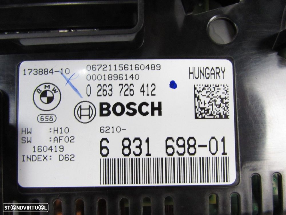 Conta-Quilómetros / Painel de Instrumentos Seminovo/ Original BMW 7 (F01, F02, F... - 4