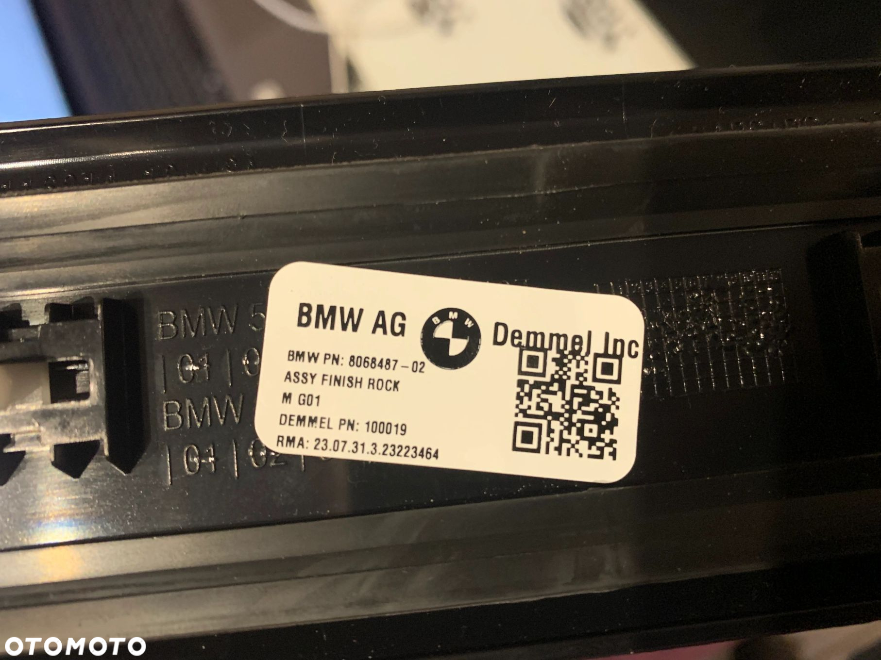 LISTWY NAKŁADKI PROGOWE PRZÓD M-PAKIET BMW X3 G01 X4 G02 X3 G08 8068487 - 5