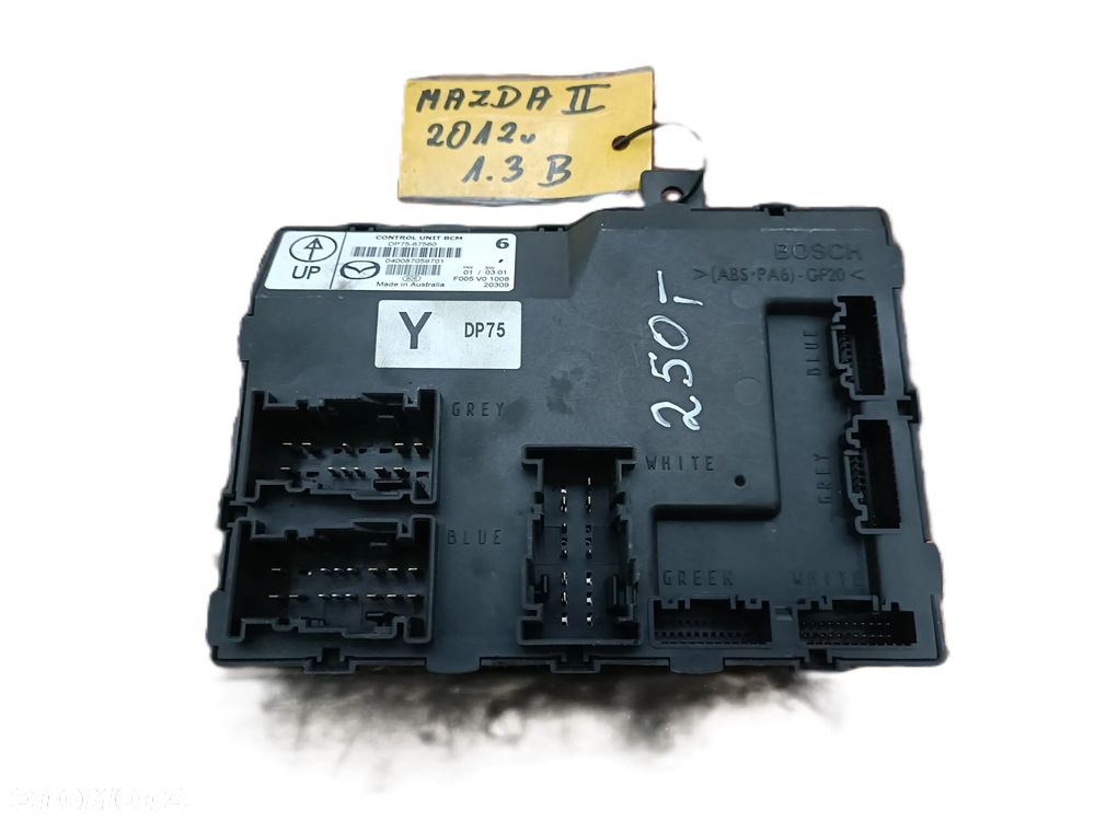 MAZDA 2 II 07-14 1,3 B STEROWNIK MODUŁ BCM DP75-67560 * - 2
