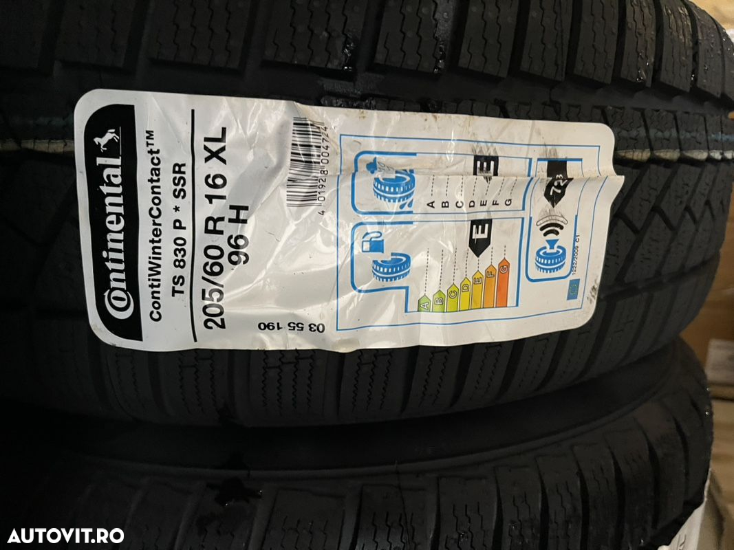 Jante Bmw seria 2 F45/F46 Active Tourer, originale, senzori presiune , anvelope iarnă Continental noi, 16 inch - 7
