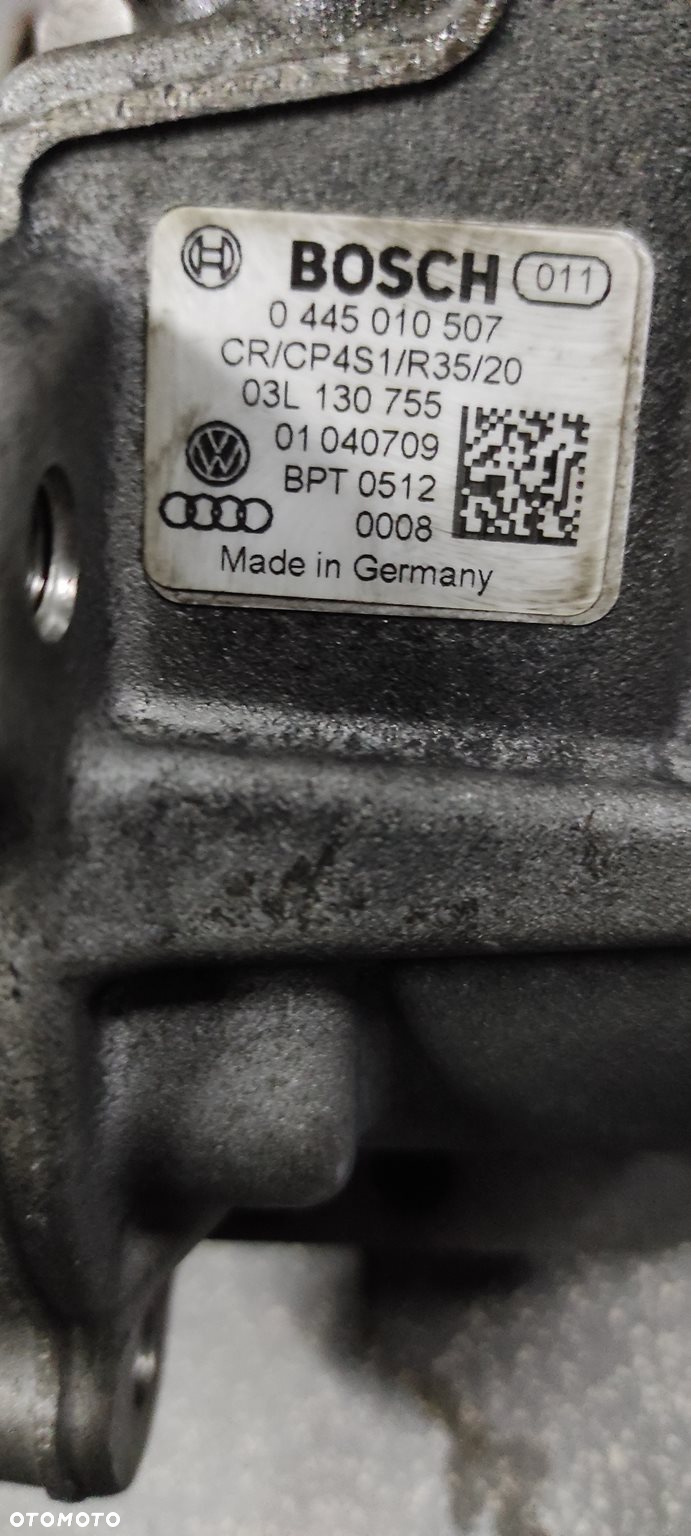 UKŁAD PALIWOWY KOMPLET WTRYSKI POMPA LISTWA WTRYSKOWA 2.0 TDI CR CAG CAGA CAGB CAH CAHA CBA CBB CBD 03L130089A 0445010507 03L130755 03L103277 SPRAWNE GWARANCJA WYSYŁKA !!!!! - 4