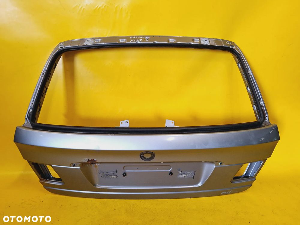 KLAPA TYŁ TYLNA BAGAŻNIKA BMW E46 KOMBI LAK: SILBERGRAU METALLIC A08/7 NR482 - 1