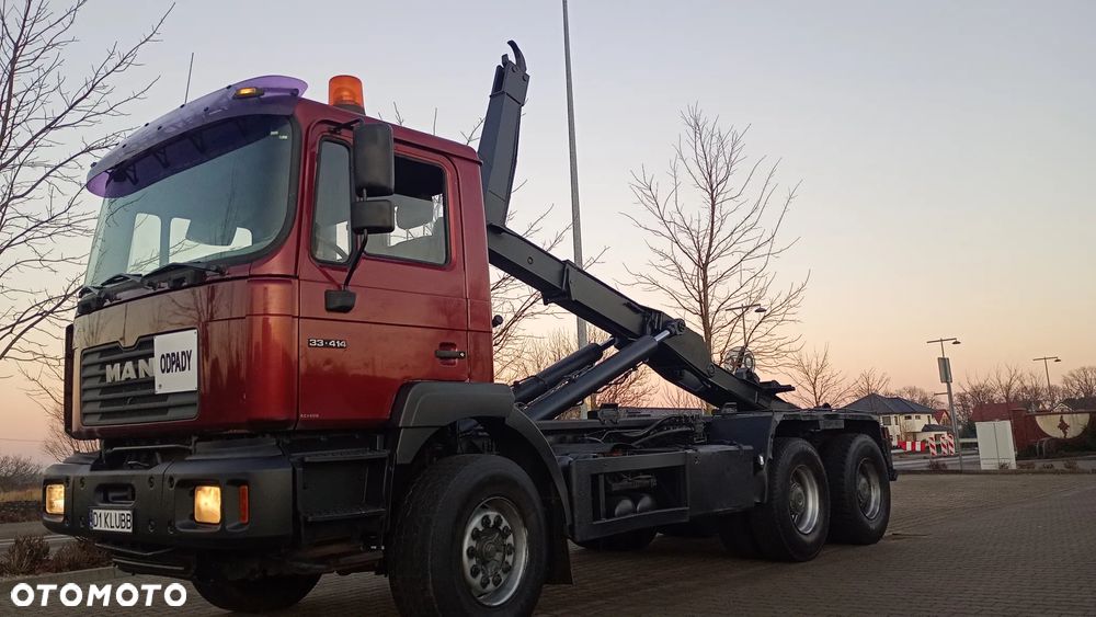 MAN 6x4 33.414 DFC F2000 FE 410 WYWROTKA HAKOWIEC DO ZABUDOWY Duża Ładowność Wzmocniony Resor Wersja Budowlana EXPORT Zamiana sprzęt budowlany