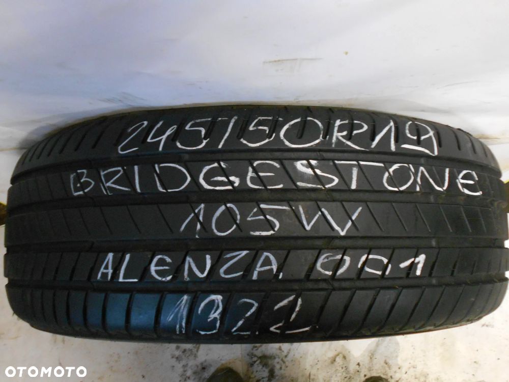 OPONA POJEDYNKA 245/50R19 BRIDGESTONE ALENZA 001 DOT 0322 8MM - 1