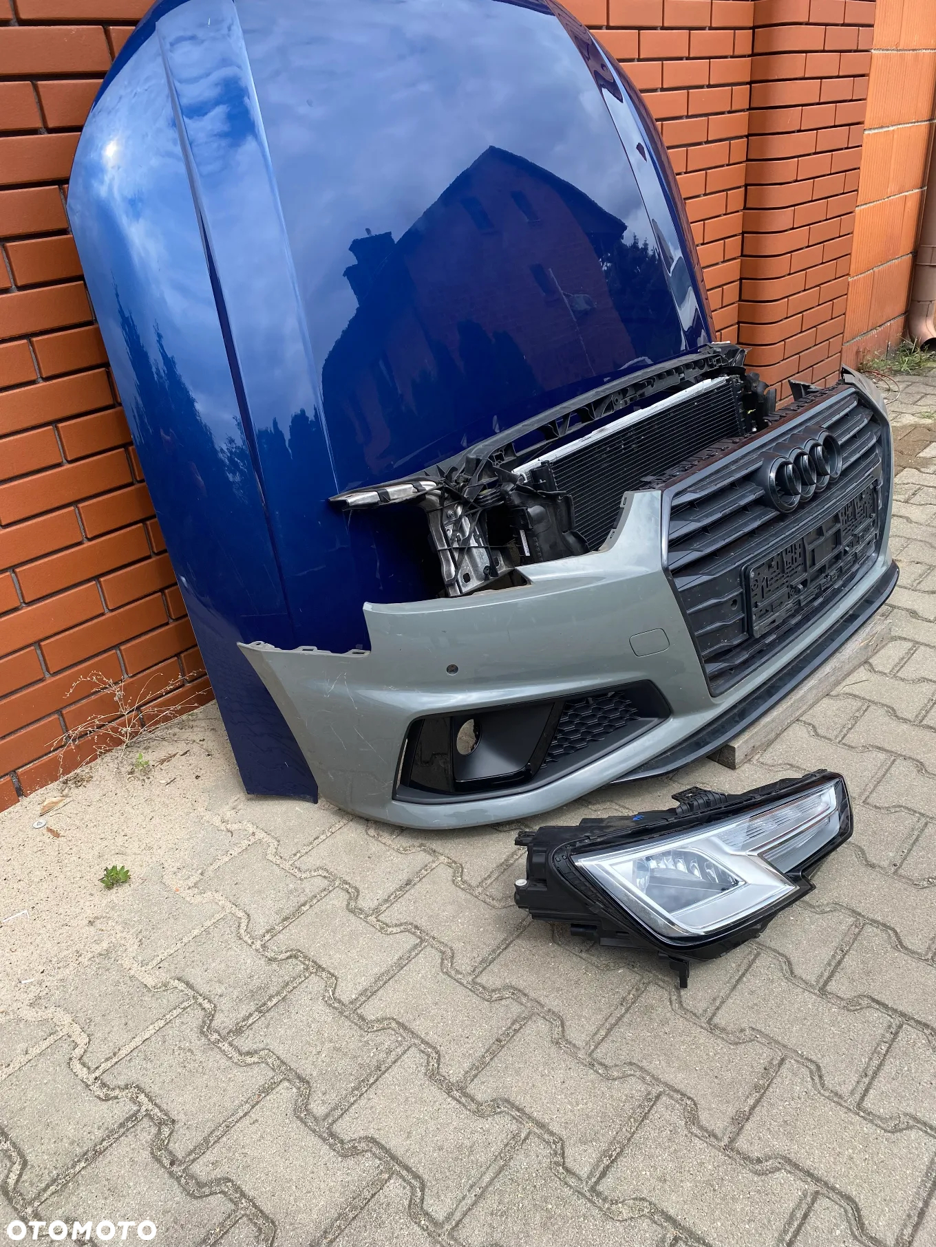 MASKA LAMPA ZDERZAK PAS PRZEDNI AUDI A4 2016- B9 - 3