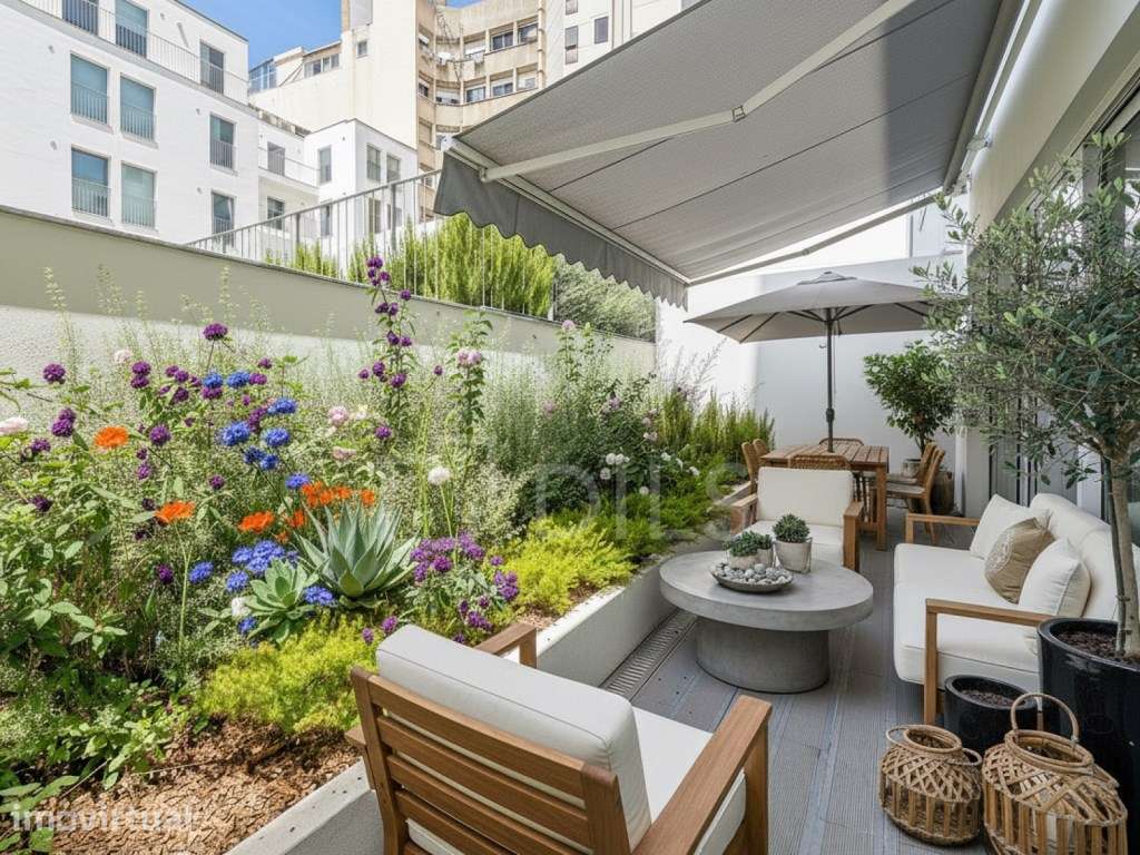 Apartamento T4+1 duplex com logradouro e estacionamento no coração ... - Grande imagem: 2/48