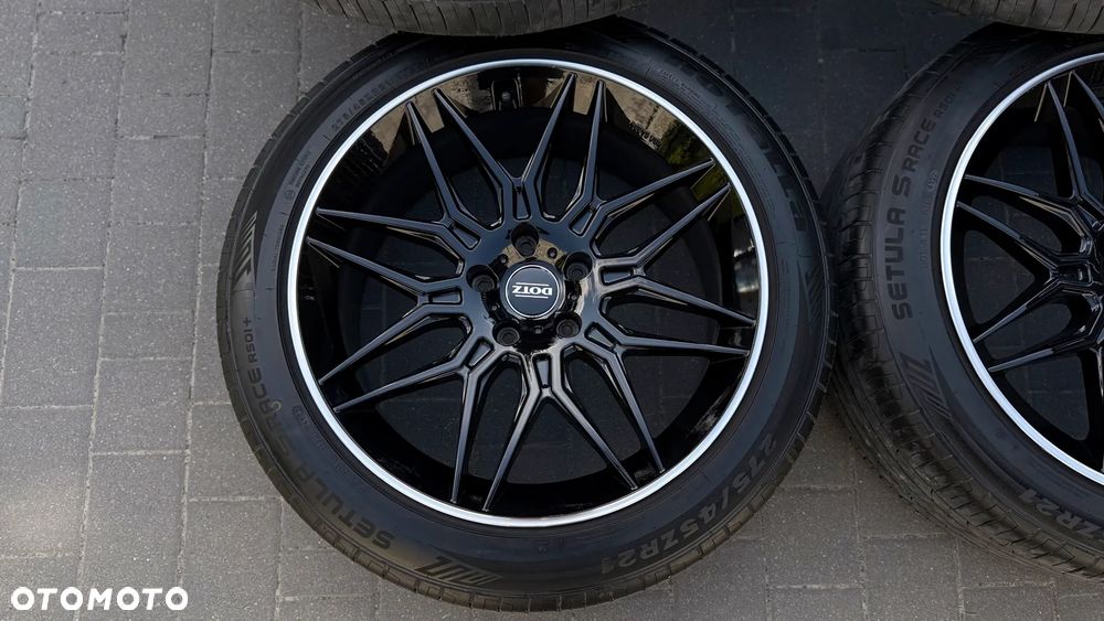 Kola r21 5x130 275/45 ET48 10.5J audi q7 sq7 porsche cayenne volkswagen vw touareg DOTZ Black alufelgi LongBeach - 10