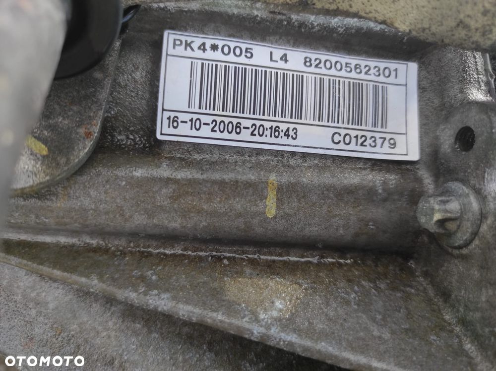 RENAULT  2.0 DCI MANUALNA SKRZYNIA BIEGÓW PK4005 PK4 005 - 5