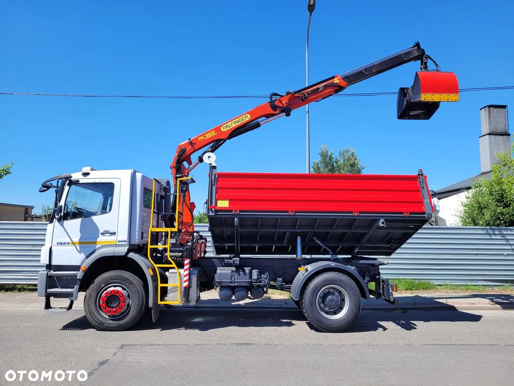Mercedes-Benz AXOR 1824 HDS PALFINGER CZERPAK ROTATOR TYLKO 44tyś.km. NOWY KIPER i OPONY WYWROTKA - 11