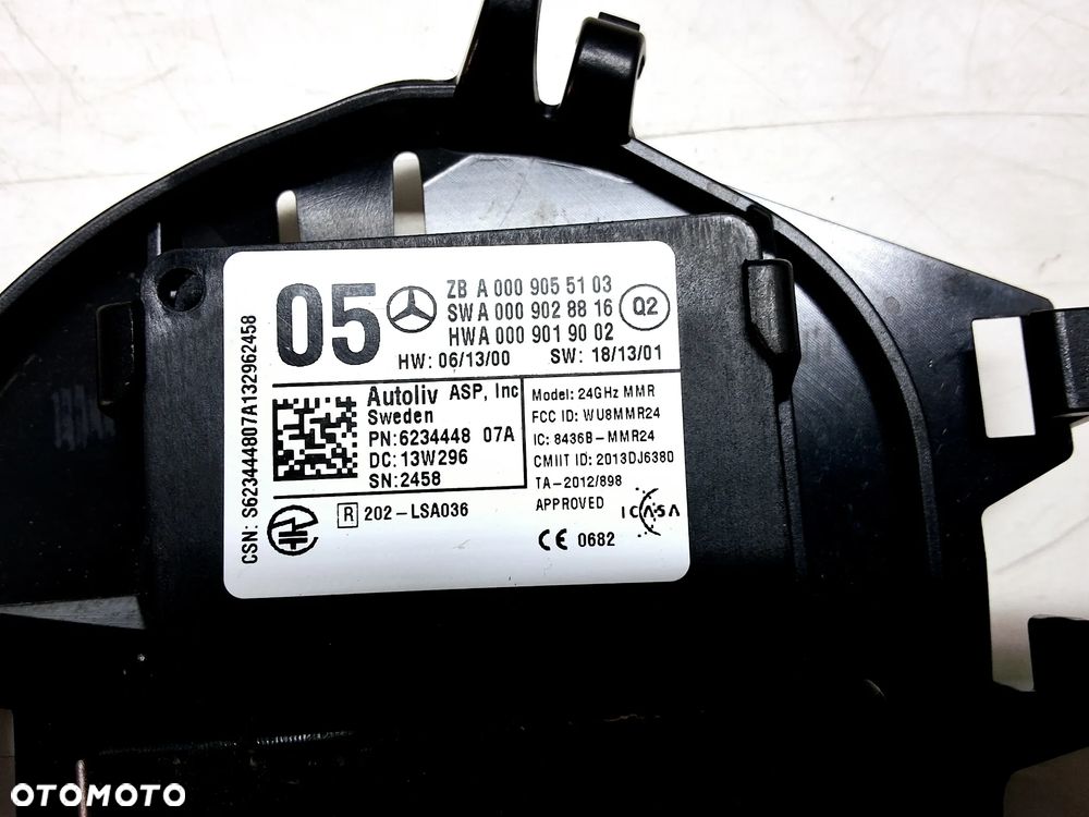 MERCEDES B-KLASA W246 A-KLASA W176 CLA GLA STEROWNIK RADAR DYSTRONIK A0009005103 - 5