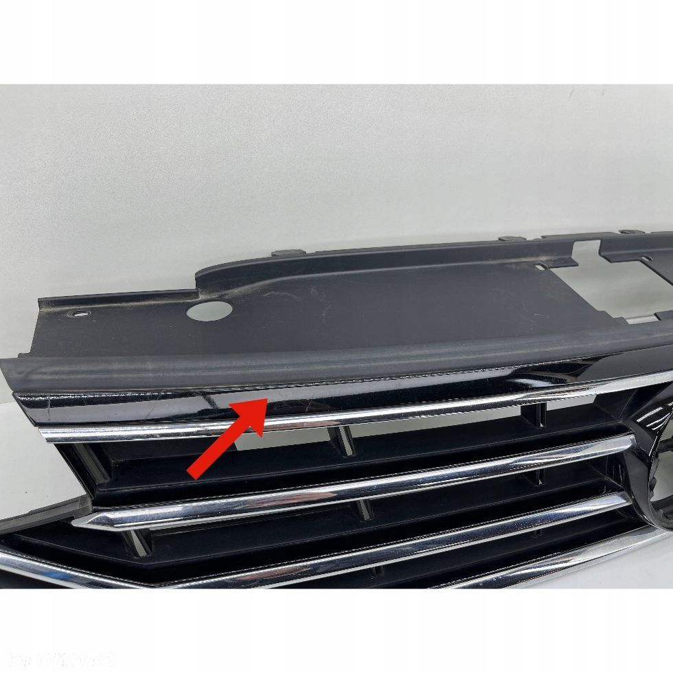 VW PASSAT B8 LIFT R-LINE ATRAPA GRILL ZDERZAKA PRZÓD 3G0853651 - 7