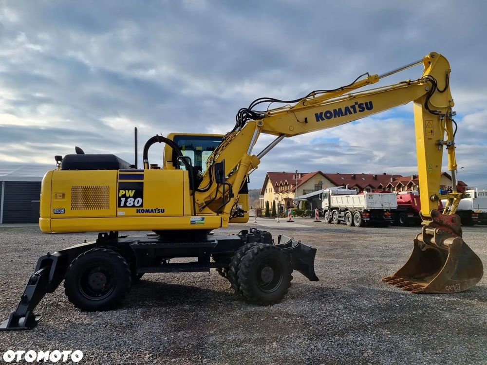 Komatsu PW180 Koparka 19t Kołowa‼️Super Stan Zadbana Stan bardzo dobry. Centralne smarowanie, Klima 2x Osprzęt - 2
