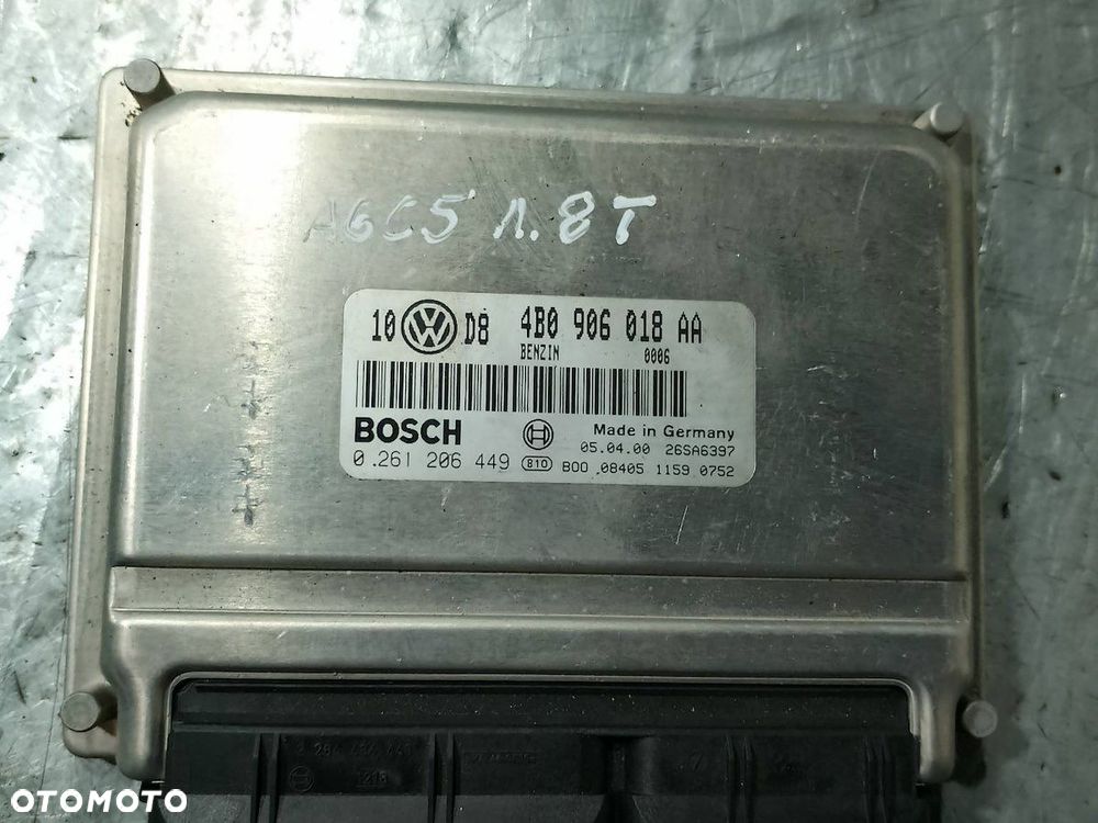 KOMPUTER, STEROWNIK AUDI A6 C5 4B0906018AA 0261206449 1.8 T - 1