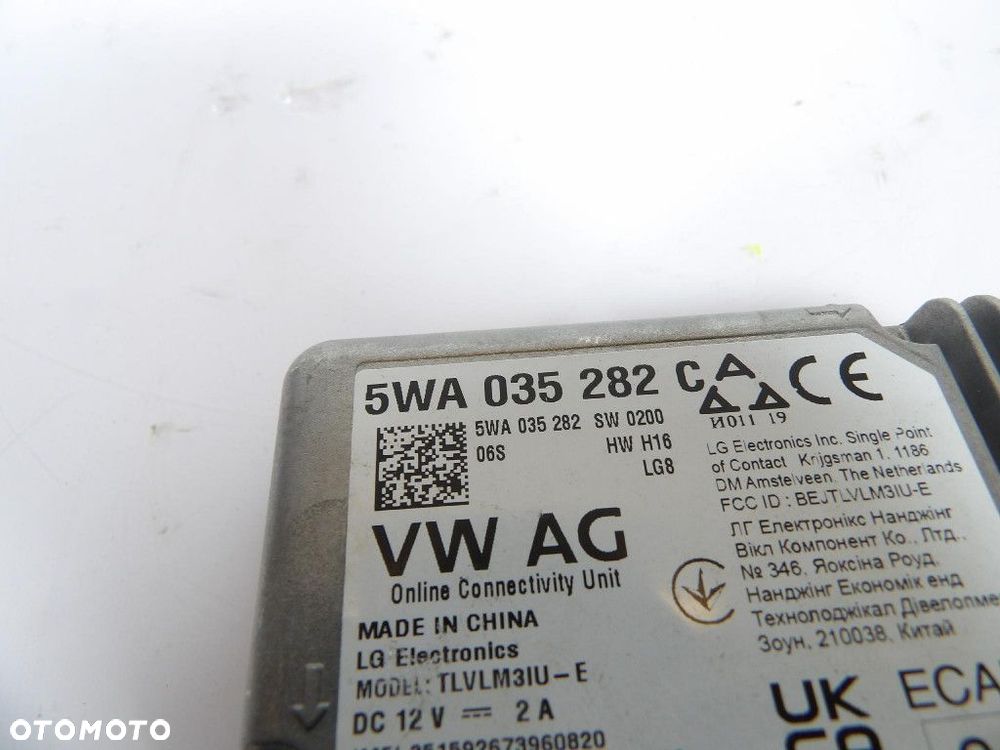 SKODA SCALA MODUŁ USŁUG ONLINE 5WA035282 - 3