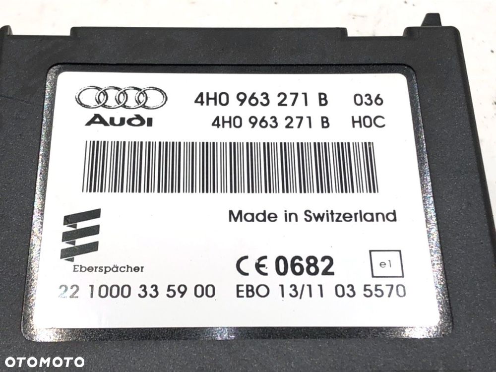 MODUŁ WEBASTO  AUDI A8 D4 (4H2, 4H8, 4HC, 4HL) 2009 - 2018 4.2 TDI quattro 258 kW [351 KM] olej - 3