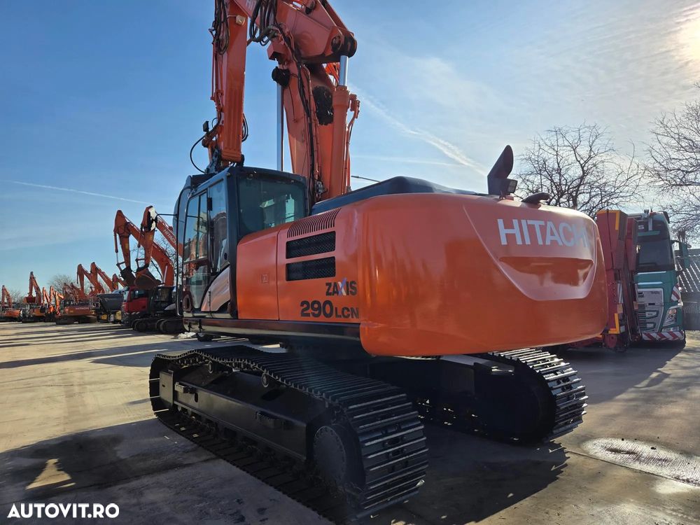 Hitachi ZX290LCN, 30 tone, 2014, 9.152h, latime 2,99m, 3 brate excavare, inst picon, inst rotire, gresare automata, Cupla rapida hidr, cupa 1,8mc, senile 80% ok, ad sapare 7m, bolt diam 90mm, 3 pompe hidr HITACHI, STARE BUNA-PROMOTIE 66.900 EUR+Tva - 9