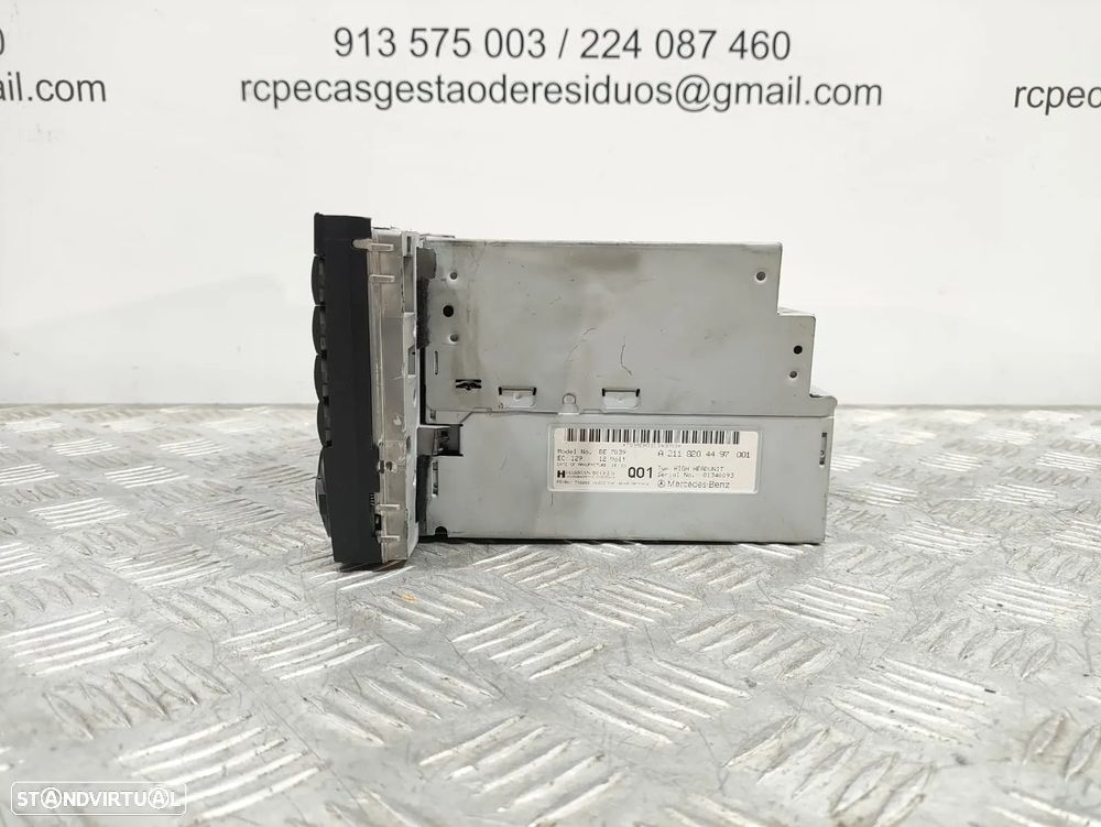 Auto Radio Ecrã GPS Mercedes Benz Class E W211 A2118204497001 2002 a 2009 - 8