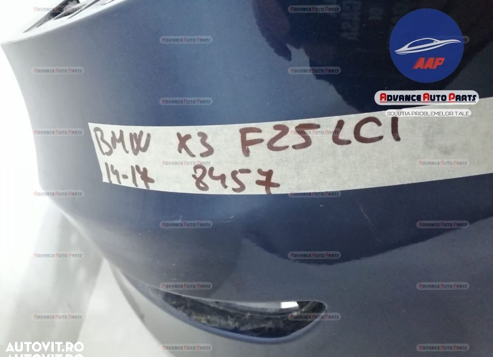 Bara spate cu senzori - originala BMW X3 F25 (facelift) 2014 2015 2016 - 7