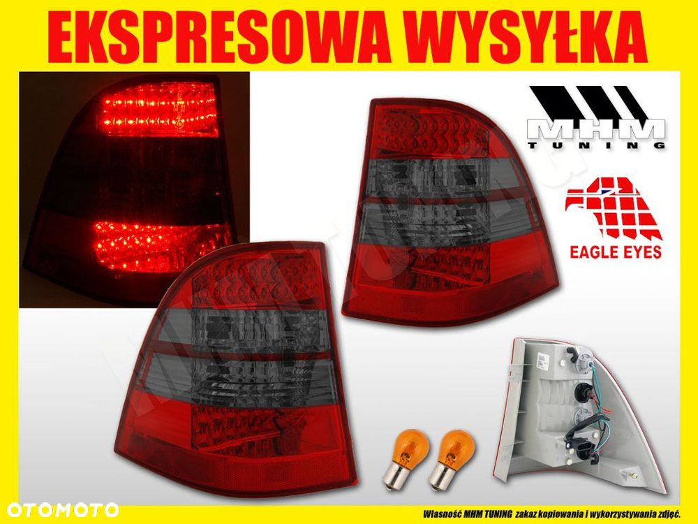lampy tylne diody led red smoke tuning mercedes ml w 163 1998-2005 liftlook - 2
