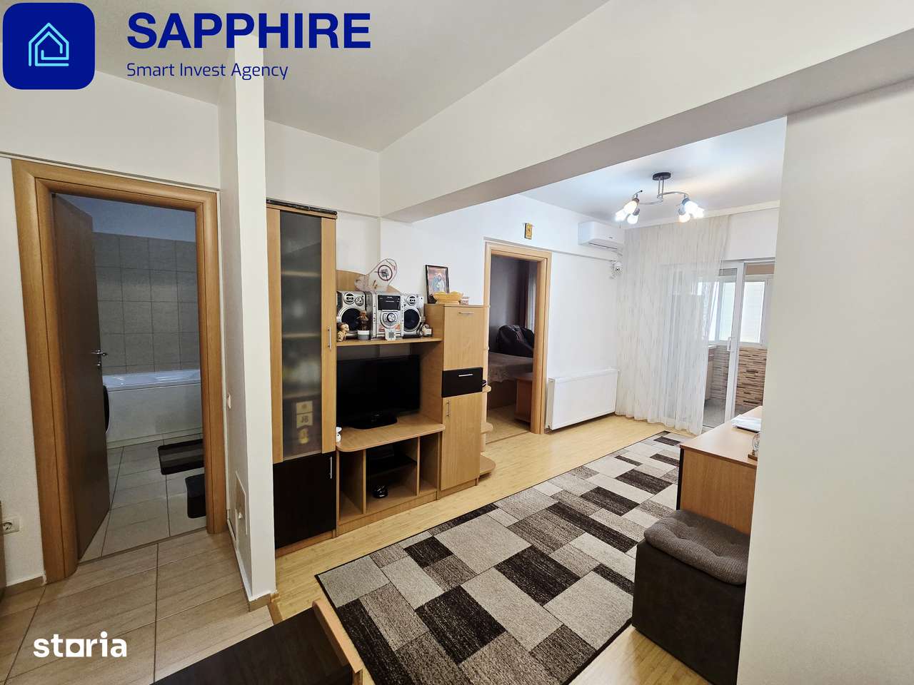 Apartament 2 camere, transformat în 3 camere, Complex Primăvara — fotografia 3